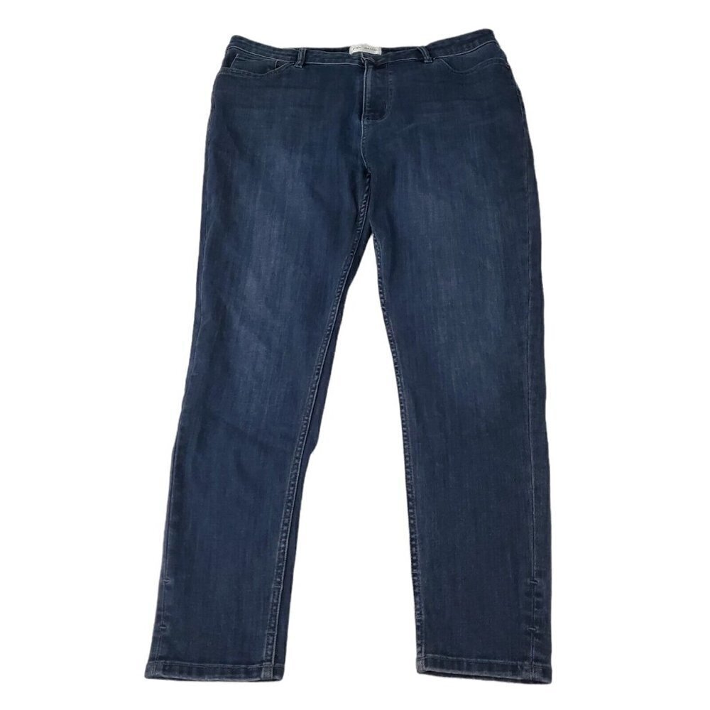 Dish Denim Jeans Womens 34 Blue Dark Wash High-Rise Stretch‎ Pockets